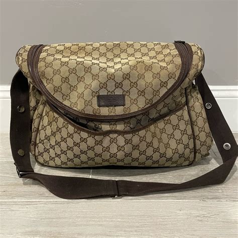 used gucci diaper bag ebay|pre owned gucci diaper bag.